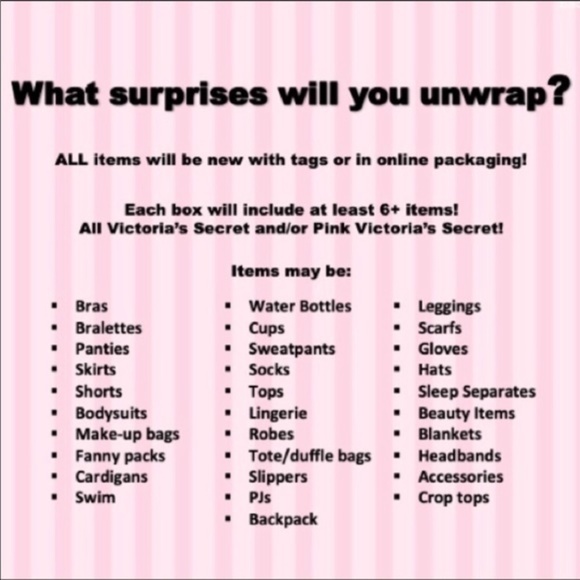New VS Pink & Victoria’s Secret Mystery Box 📦 - Picture 3 of 7